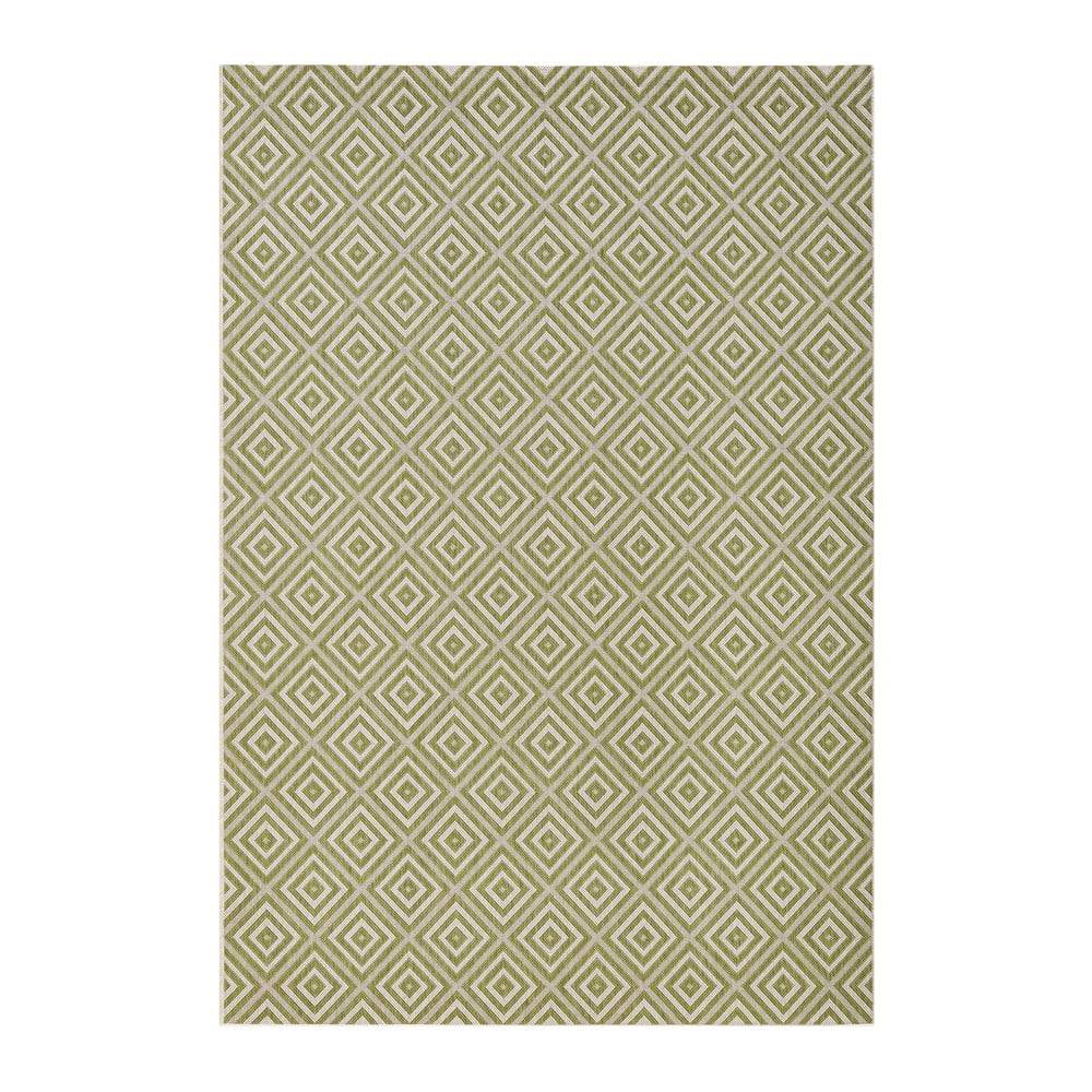 NORTHRUGS Zelený vonkajší koberec  Karo, 200 × 290 cm, značky NORTHRUGS