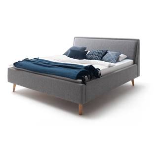 Meise Möbel Sivá dvojlôžková posteľ s roštom a úložným priestorom  Frieda, 180 x 200 cm, značky Meise Möbel
