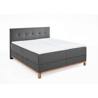 Meise Möbel Tmavosivá boxspring posteľ s úložným priestorom 180x200 cm Catania - , značky Meise Möbel