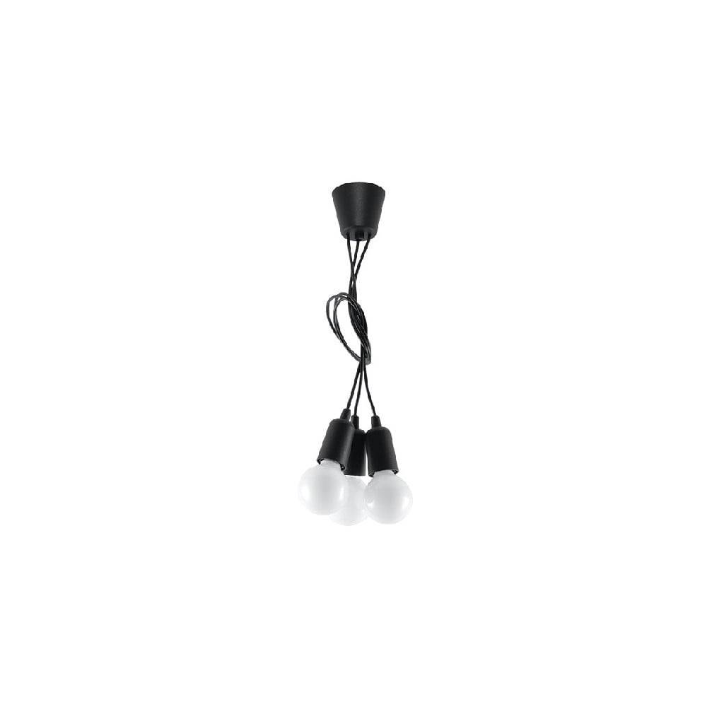 Nice Lamps Čierne závesné svietidlo 15x15 cm Rene - , značky Nice Lamps
