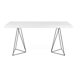 TemaHome Biely stôl s čiernymi nohami  Multi, 180 × 77 cm, značky TemaHome