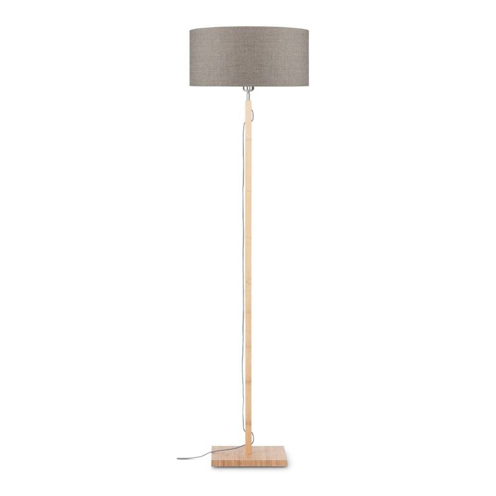 Good&Mojo Stojacia lampa s béžovým tienidlom a konštrukciou z bambusu  Fuji, značky Good&Mojo