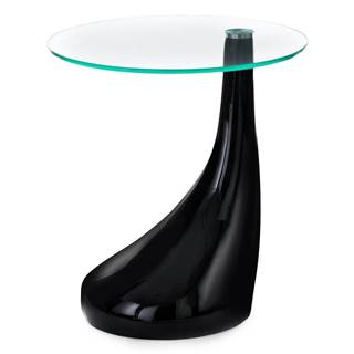 Tomasucci Okrúhly odkladací stolík so sklenenou doskou ø 45 cm Pop - , značky Tomasucci