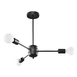 Nice Lamps Čierne závesné svietidlo 61x61 cm Benedett - , značky Nice Lamps