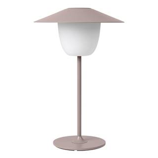 Svetloružová nízka LED lampa Blomus Ani Lamp