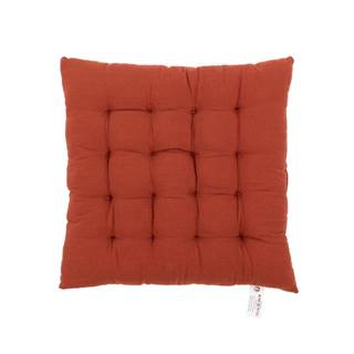 Oranžovohnedý sedák na stoličky Tiseco Home Studio, 40 x 40 cm