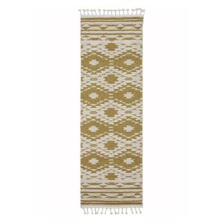 Žltý koberec Asiatic Carpets Taza, 80 x 240 cm