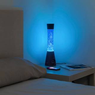 InnovaGoods Stolová vodná lampa s reproduktorom  Flow Glitter Lamp, značky InnovaGoods