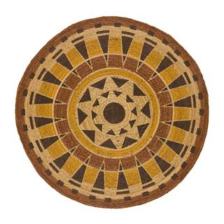Universal Oranžový okrúhly koberec ø 120 cm Tonga - , značky Universal