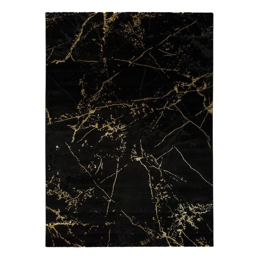 Universal Čierny koberec  Gold Marble, 60 x 120 cm, značky Universal