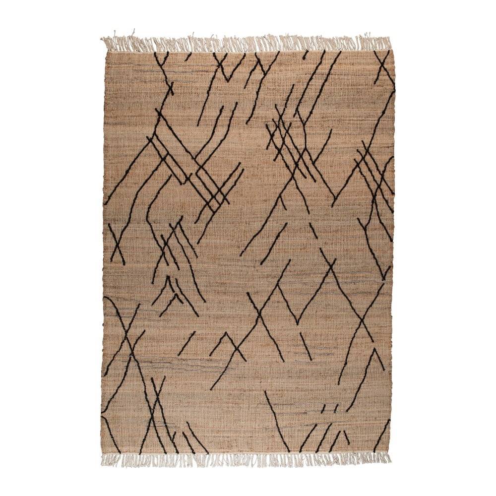 Dutchbone Hnedý koberec  Ishank, 170 x 240 cm, značky Dutchbone