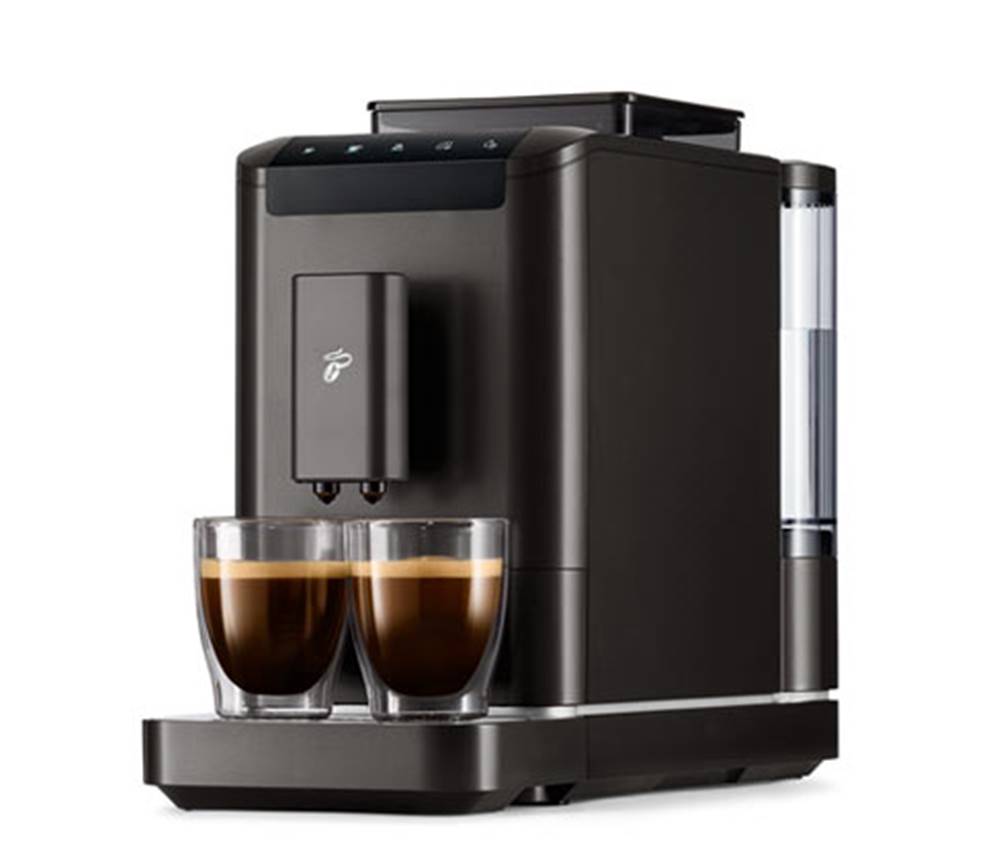 Tchibo Plnoautomatický kávovar  „Esperto2 Caffè“, granitový čierny + 1 kg kávy Barista pre držiteľov Card&, značky Tchibo