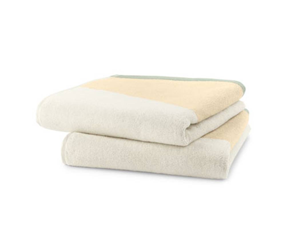 Tchibo Žakárové uteráky, 2 ks, vanilkové, značky Tchibo