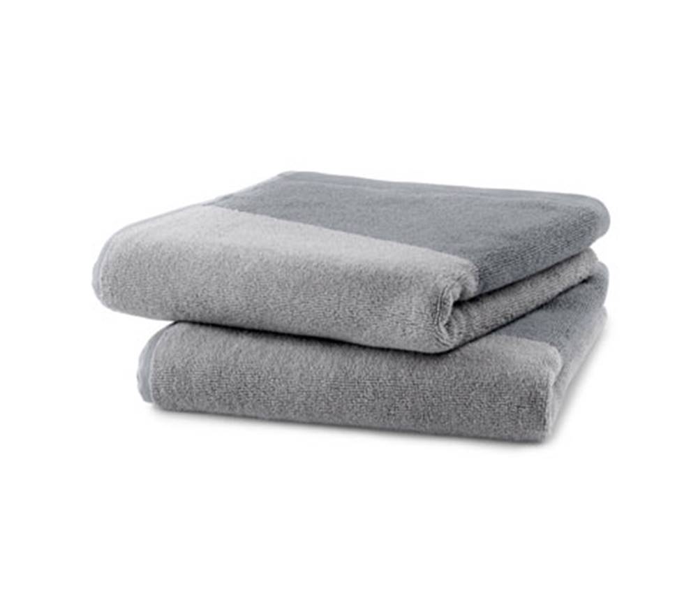 Tchibo Žakárové uteráky, 2 ks, sivé, značky Tchibo