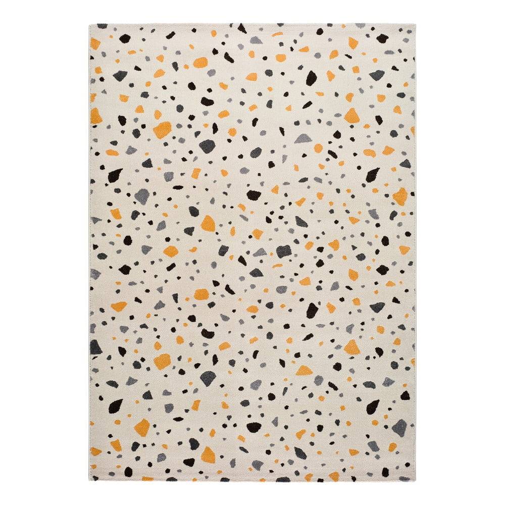 Universal Biely koberec  Adra Punto, 133 x 190 cm, značky Universal