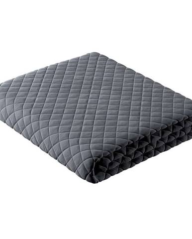 Sivá prešívaná posteľná prikrývka na dvojlôžko 170x210 cm Posh Velvet - Yellow Tipi