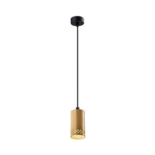 Candellux Lighting Závesné svietidlo s kovovým tienidlom v čierno-zlatej farbe ø 7 cm Tubo - , značky Candellux Lighting