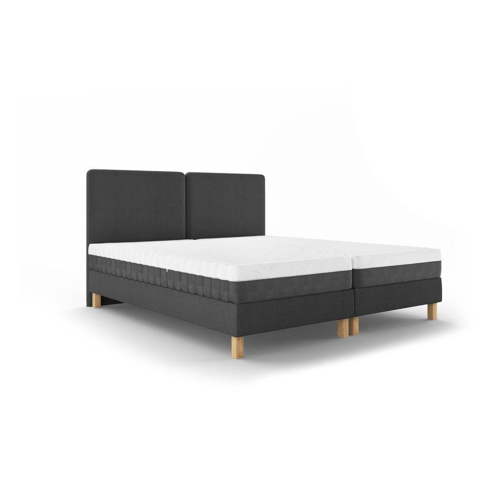 Mazzini Beds Tmavosivá dvojlôžková posteľ  Lotus, 160 x 200 cm, značky Mazzini Beds