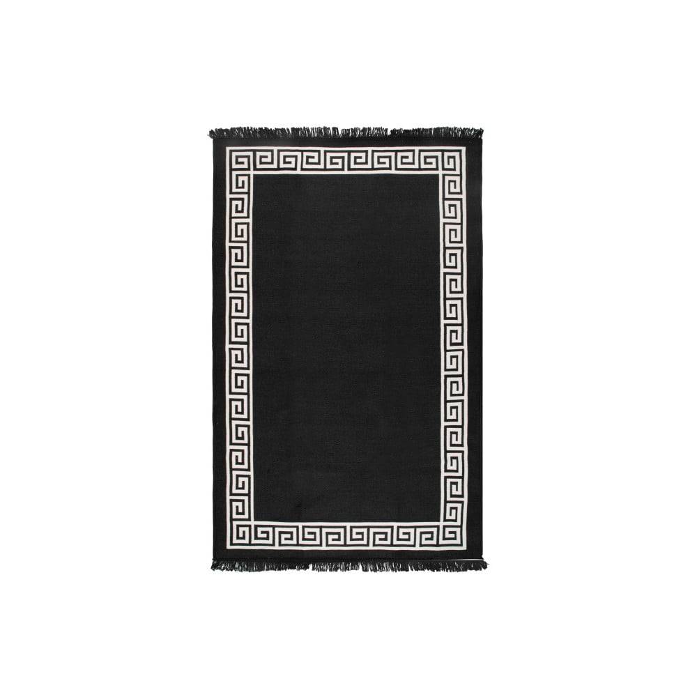 Cihan Bilisim Tekstil Béžovo-čierny obojstranný koberec Justed, 80 × 150 cm, značky Cihan Bilisim Tekstil