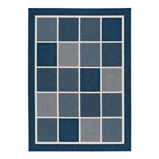 Universal Modrý vonkajší koberec  Nicol Squares, 160 x 230 cm, značky Universal