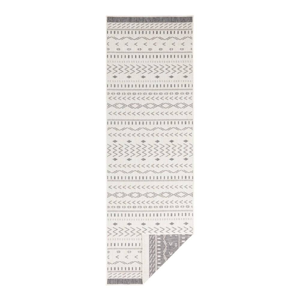NORTHRUGS Sivo-krémový vonkajší koberec  Kuba, 250 x 80 cm, značky NORTHRUGS