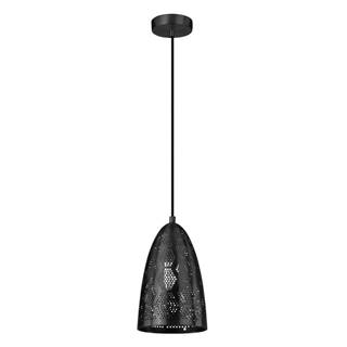 Čierne závesné svietidlo s kovovým tienidlom ø 20 cm Bene - Candellux Lighting
