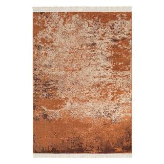 Oranžový koberec s podielom recyklovanej bavlny Nouristan, 120 x 170 cm