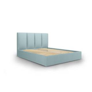 Mazzini Beds Svetlomodrá dvojlôžková posteľ  Juniper, 140 x 200 cm, značky Mazzini Beds