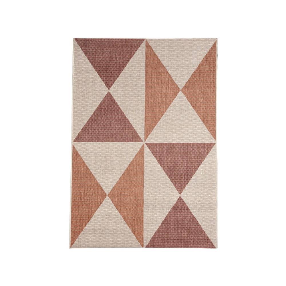 Floorita Béžovo-oranžový vonkajší koberec  Geo, 160 x 230 cm, značky Floorita