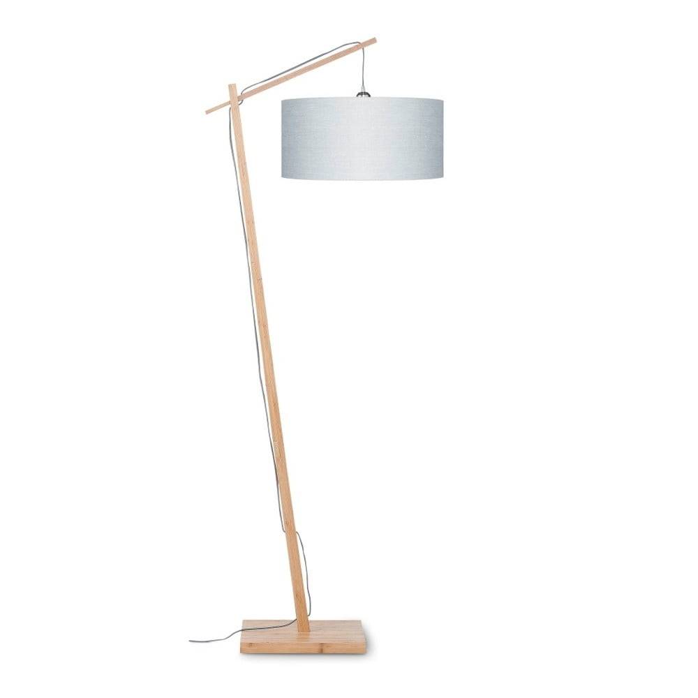 Good&Mojo Stojacia lampa so svetlosivým tienidlom a konštrukciou z bambusu  Andes, značky Good&Mojo