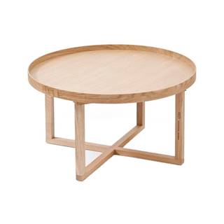 Wireworks Okrúhly drevený stolík z dubového dreva  Round, ⌀ 66 cm, značky Wireworks