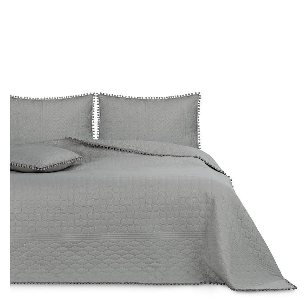AmeliaHome Sivá prikrývka na posteľ  Meadore, 170 x 210 cm, značky AmeliaHome