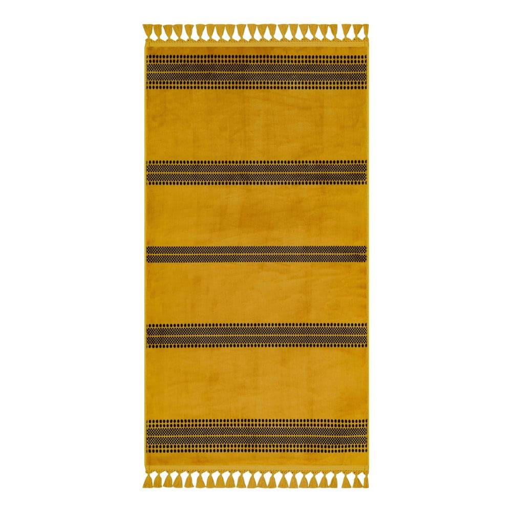Vitaus Žltý umývateľný koberec 120x80 cm - , značky Vitaus
