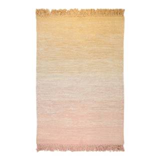 Nattiot Oranžovo-ružový prateľný koberec 100x150 cm Kirthy - , značky Nattiot