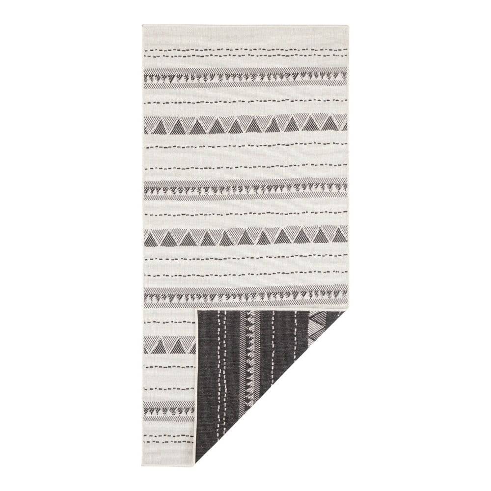 NORTHRUGS Čierno-krémový vonkajší koberec  Bahamas, 80 x 350 cm, značky NORTHRUGS
