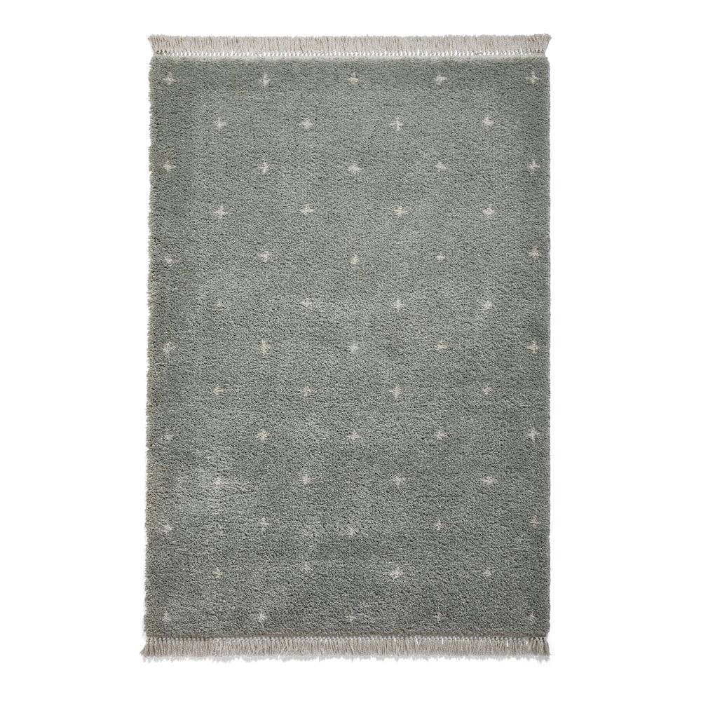 Think Rugs Mätovozelený koberec  Boho Dots, 120 x 170 cm, značky Think Rugs