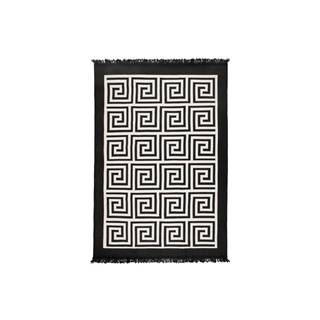 Béžovo-čierny obojstranný koberec Framed, 120 × 180 cm