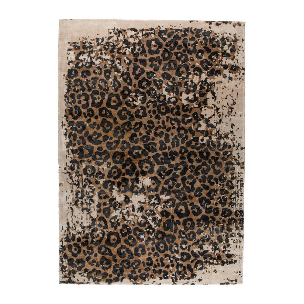 Dutchbone Béžovo-čierny koberec  Satwa, 170 x 240 cm, značky Dutchbone
