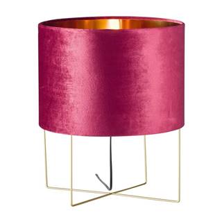 Fischer & Honsel Fialová stolová lampa  Aura, výška 43 cm, značky Fischer & Honsel