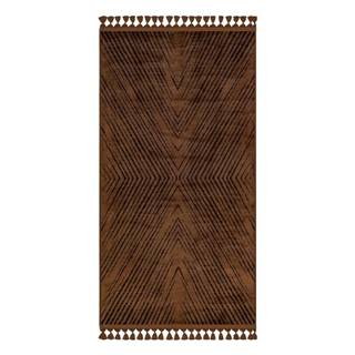 Hnedý umývateľný koberec 150x80 cm - Vitaus