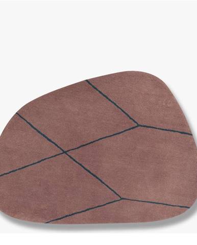 Ružový vlnený koberec 150x200 cm Shape - Mette Ditmer Denmark