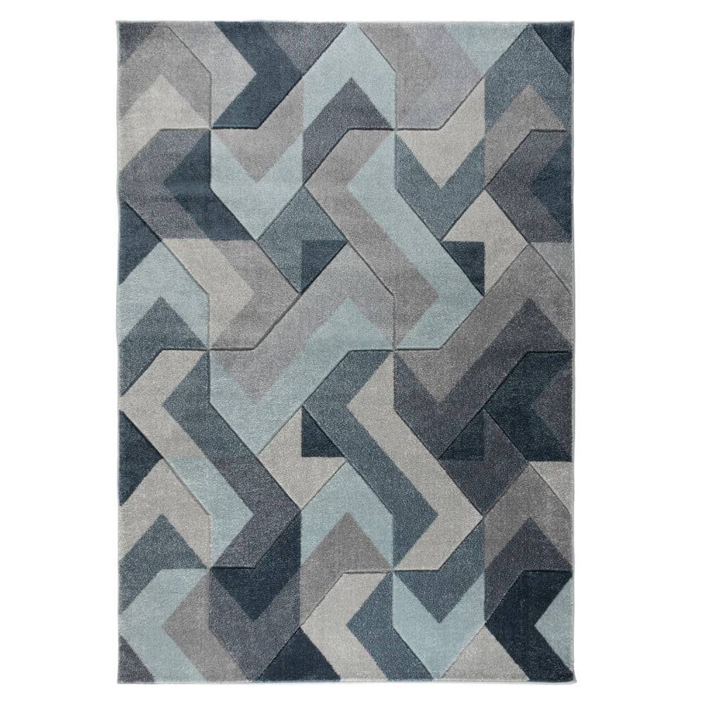 Flair Rugs Modro-sivý koberec  Aurora, 160 × 230 cm, značky Flair Rugs