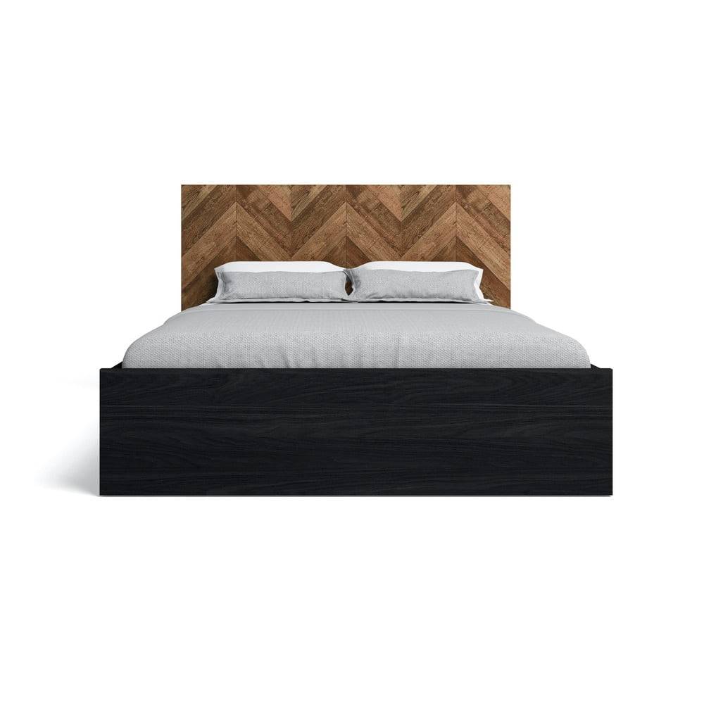 Marckeric Čierna dvojlôžková posteľ s úložným priestorom 160x200 cm Gio - , značky Marckeric