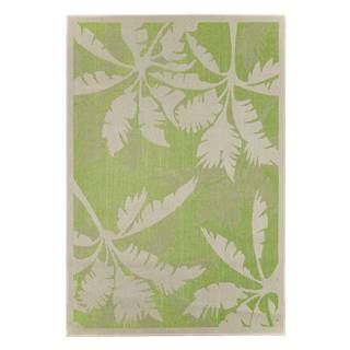 Floorita Zeleno-béžový vonkajší koberec  Palms Green, 135 x 190 cm, značky Floorita
