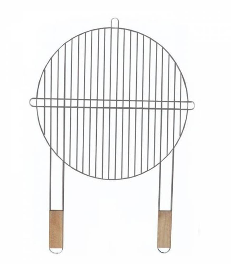 Kinekus Rošt okrúhly s dvoma drevenými rúčkami 46 cm, značky Kinekus