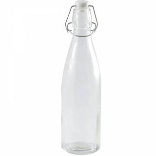 Kinekus Fľaša sklenená 500ML s patentným uzáverom, okrúhla, značky Kinekus