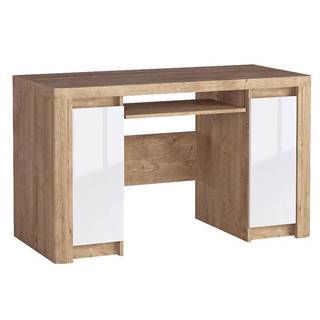 MERKURY MARKET Písací stôl Livinio L14 ribbeck/biely lesk, značky MERKURY MARKET