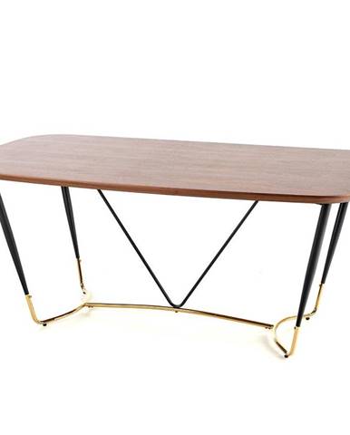 Stôl Manchester 180 Mdf/Oceľ – Orech/Zlatá