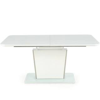 Stôl Bonari 160/200 Sklo/Mdf/Oceľ – Biely