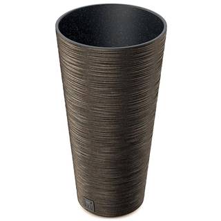 Kvetinač Furu Round Slim eco Wood 250 – káva eco